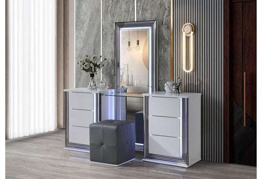 YLIME-SMOOTH WHITE-VANITY SET-N - Furniture House (VA)