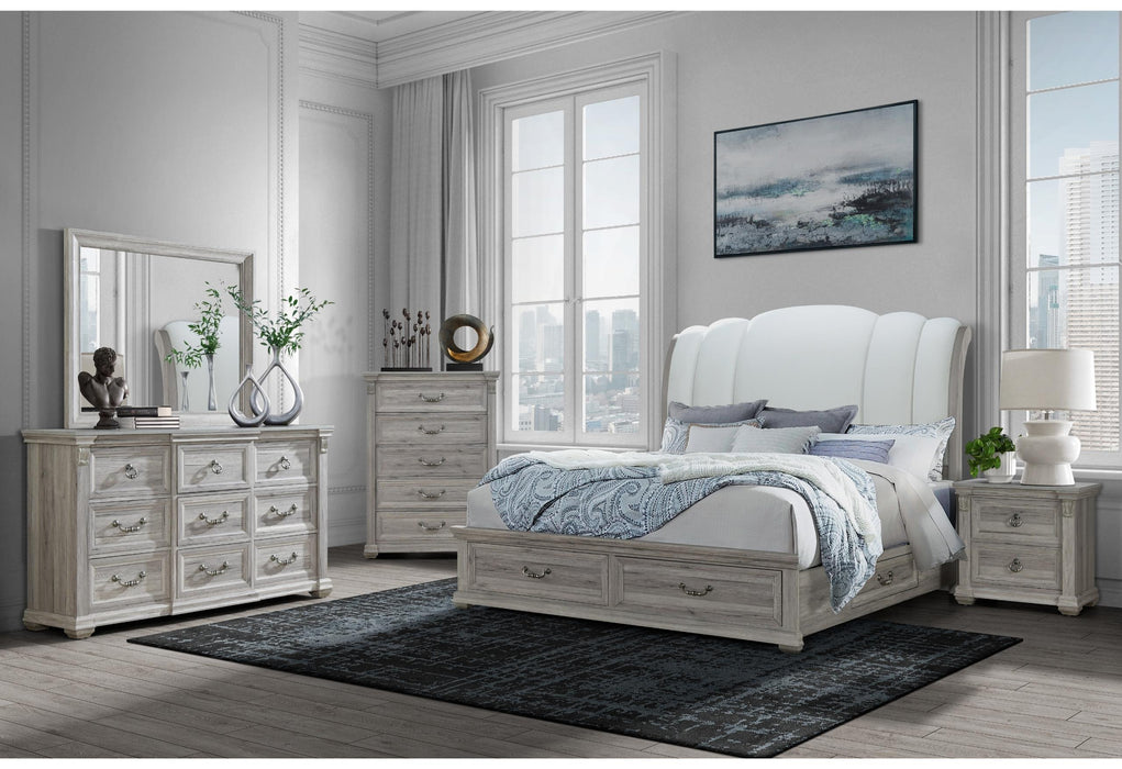 ROWAN NATURAL STORAGE QUEEN BED GROUP - Furniture House (VA)