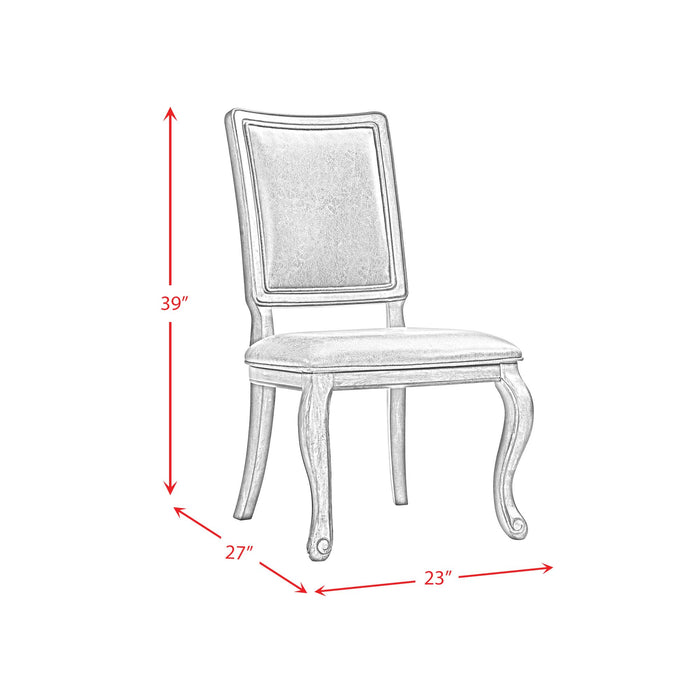 Gramercy Dining Rectangle Back Chair w/PU Back (2pcs Per Carton)