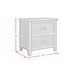 Hampton Kids 2-Drawer Nightstand with USB - Furniture House (VA)