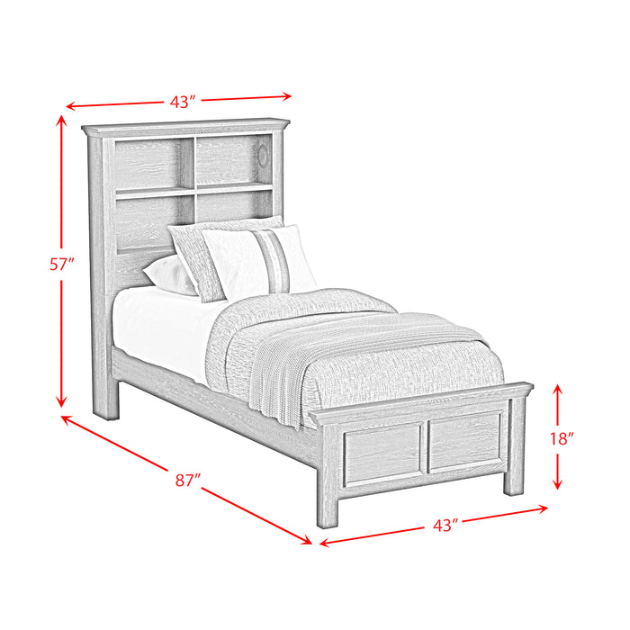 Hampton Kids Bookcase Bed