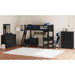 Hampton Kids Loft with Ladder and Desk with Speaker Bedroom Set - Furniture House (VA)