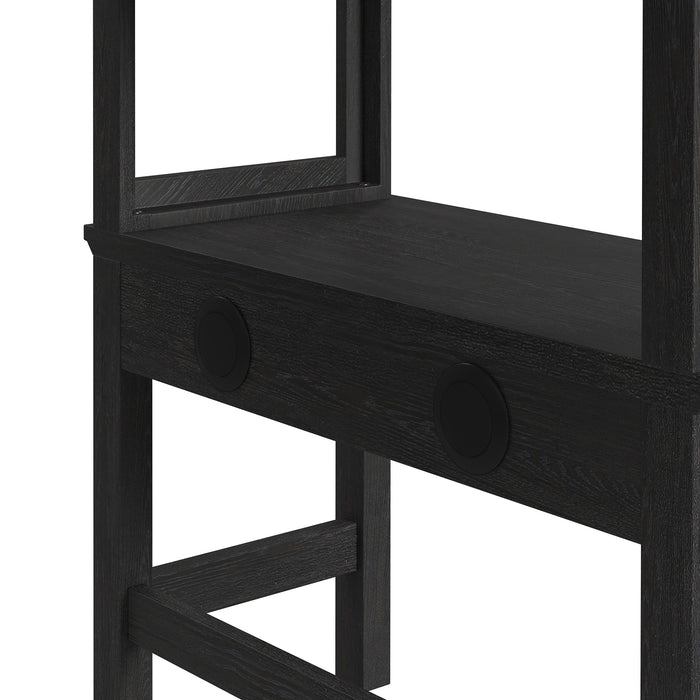 Hampton Kids Loft with Ladder and Desk with Speaker Bedroom Set - Furniture House (VA)