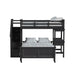 Hampton Kids Over Loft with Staircase and Desk with Speaker - Furniture House (VA)
