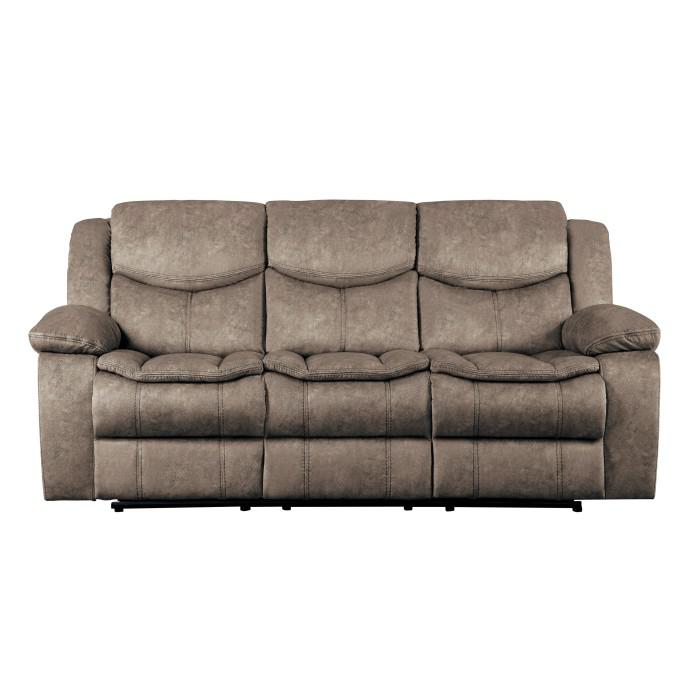 Bastrop Double Reclining Sofa in Brown 8230FBR-3