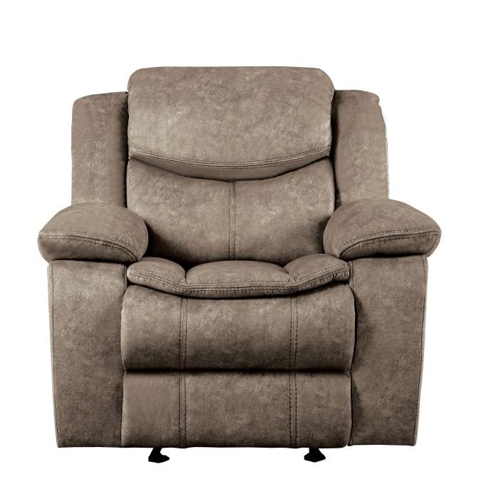 Bastrop Glider Reclining Chair in Brown 8230FBR-1