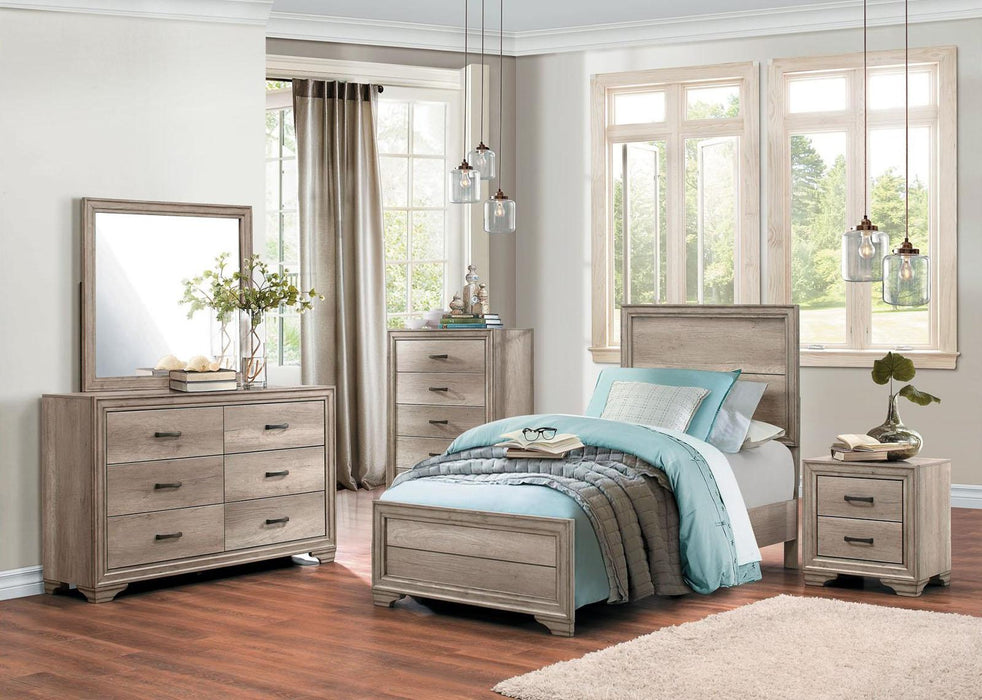 Lonan Twin Panel Bed in Natural 1955T-1* - Furniture House (VA)