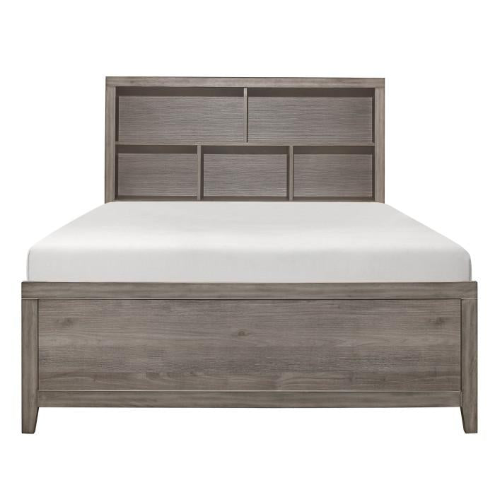 Woodrow Queen Platform Bed in Gray 2042NB-1*