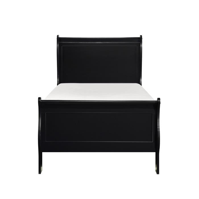 Mayville Twin Sleigh Bed in Black