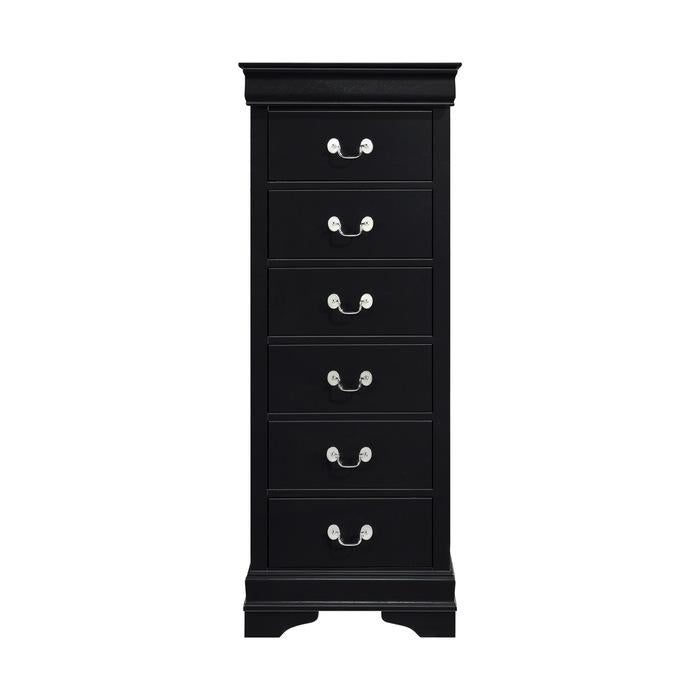 Mayville 6 Drawer Lingerie Chest in Black 2147BK-12