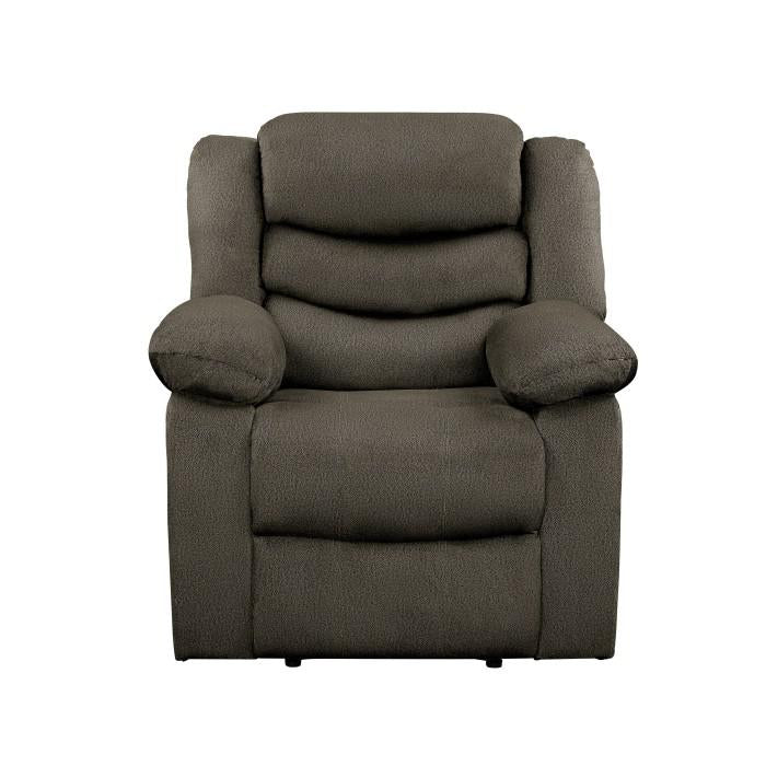 Discus Double Reclining Chair in Brown 9526BR-1