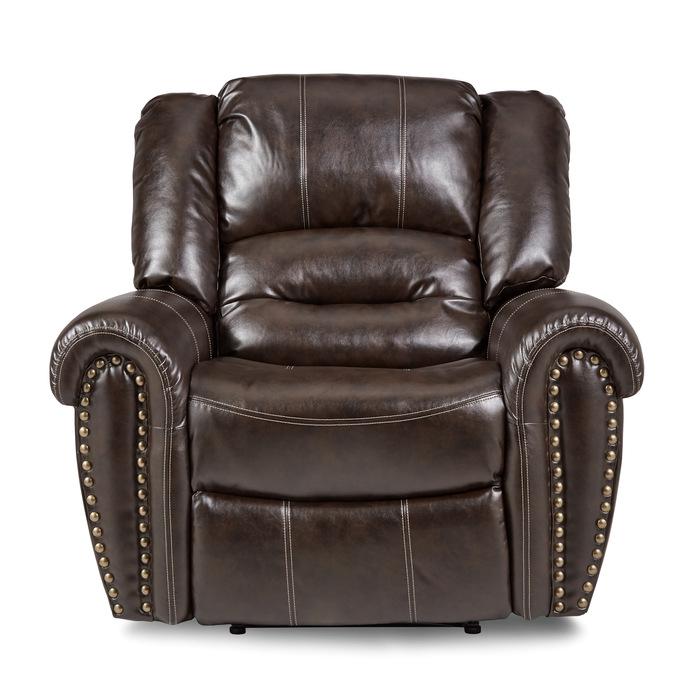 Center Hill Glider Reclining Chair in Dark Brown 9668BRW-1