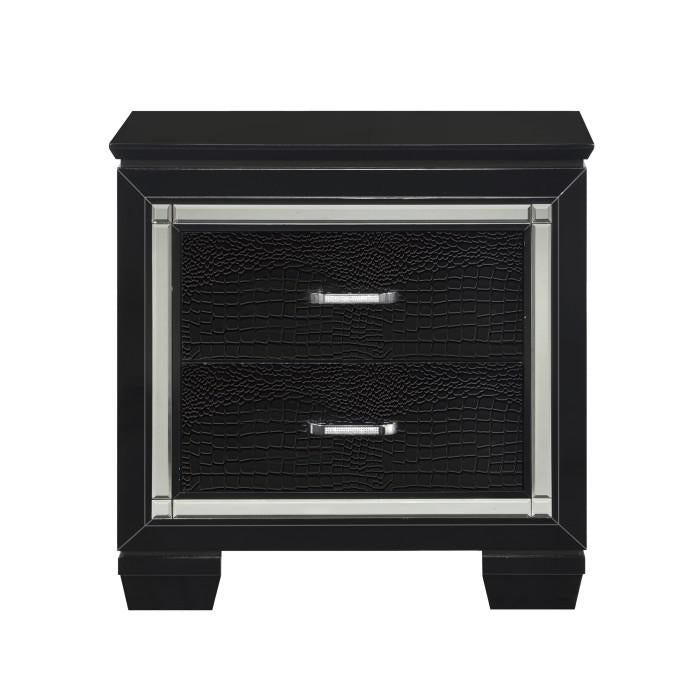 Allura Nightstand in Black 1916BK-4
