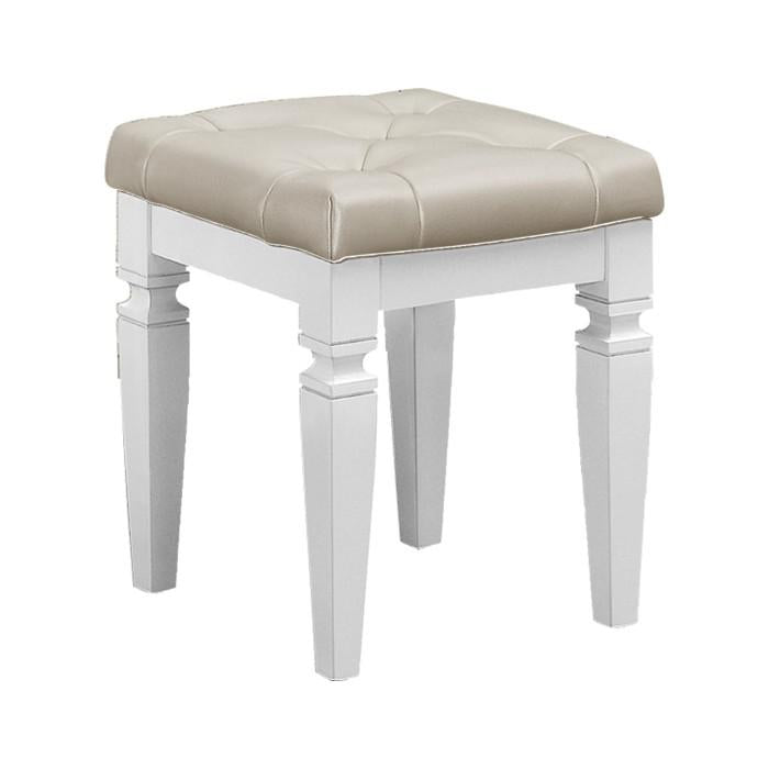 Allura Vanity Stool in White 1916W-14