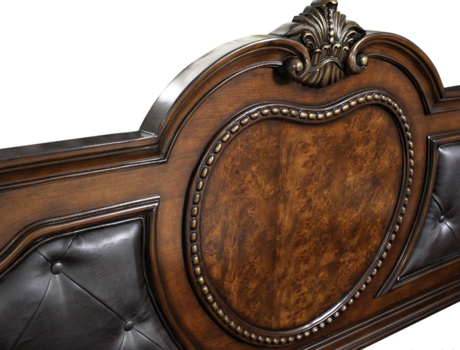 Homelegance Antoinetta Queen Panel Bed in Warm Cherry 1919-1*