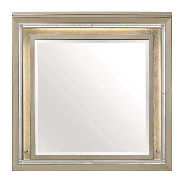 Youth Loudon Mirror in Champagne Metallic B1515-6