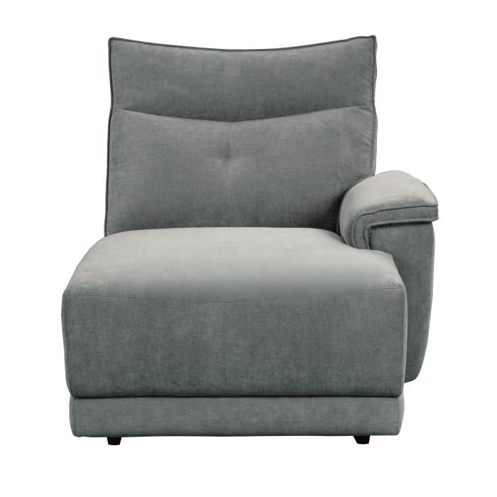 Tesoro Right Side Chaise in Dark Gray 9509DG-5R