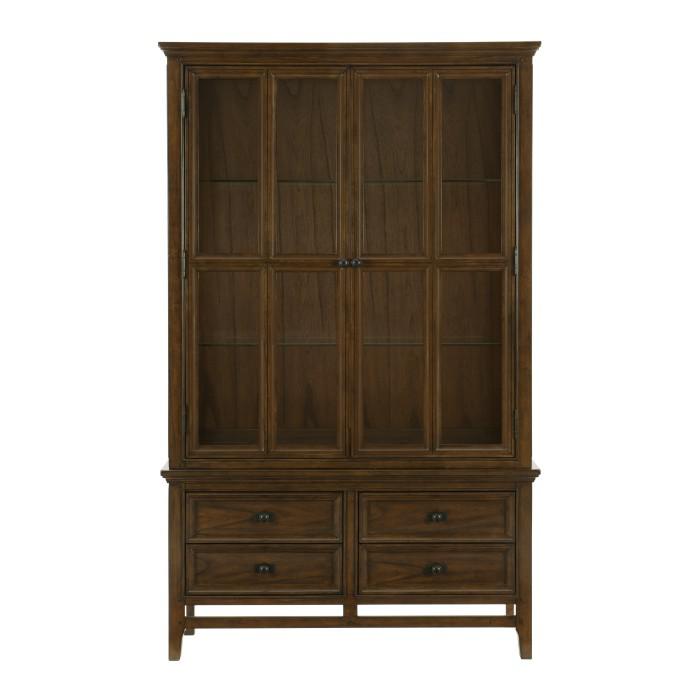 Frazier Park Buffet and Hutch in Dark Cherry 1649-50*
