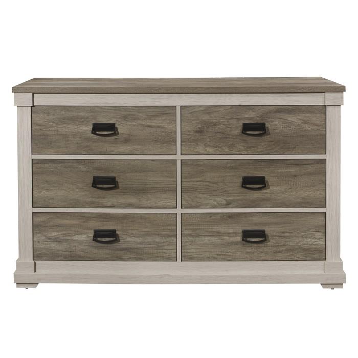 Arcadia Dresser in White & Weathered Gray 1677-5