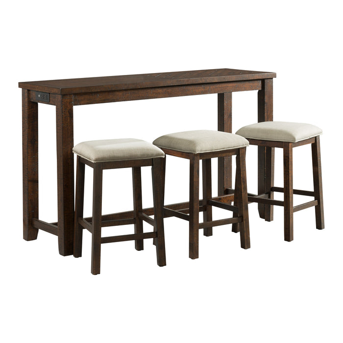 Jax Bar Table Single Pack (Table + Three Stools) - Furniture House (VA)