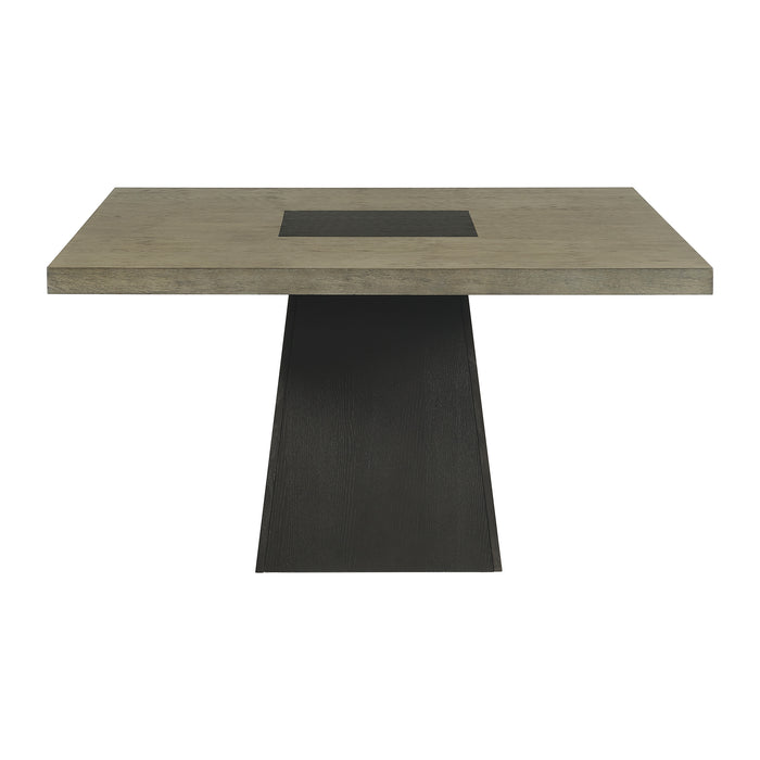 Jemma Square Table w/ Grey Top & Dark Espresso Base - Furniture House (VA)