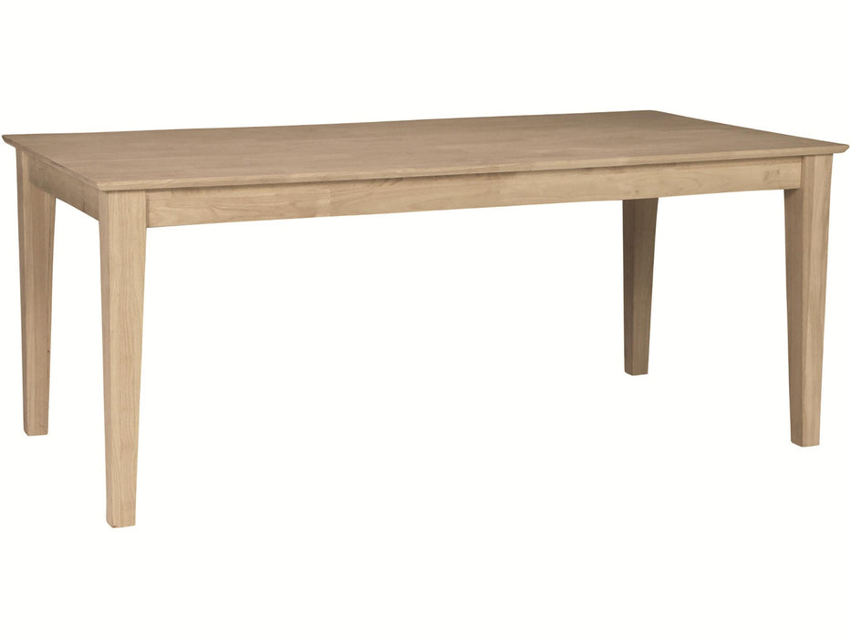 Standard Dining Solid Table Top w/ Shaker Legs