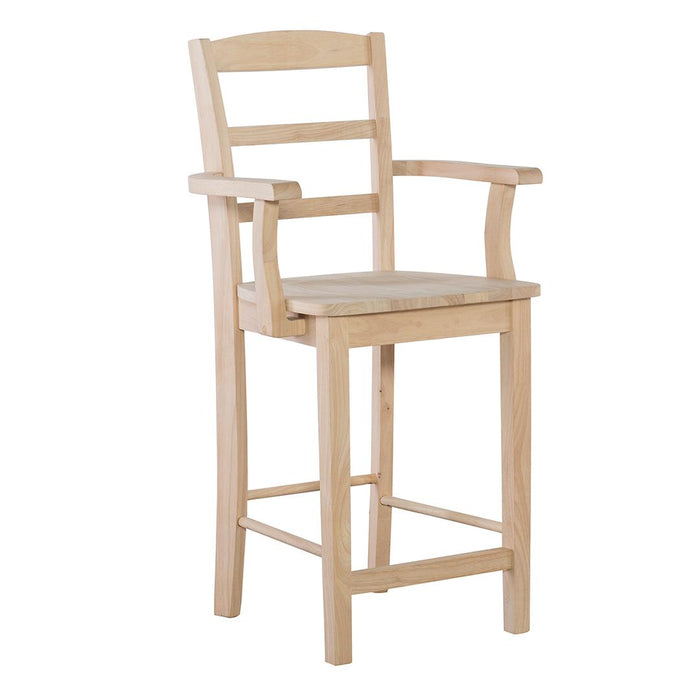 Stools 24'' Madrid Counter Stool w/Arms
