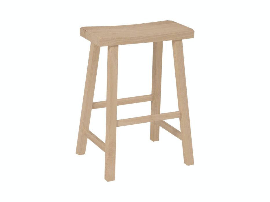 Stools 24'' Saddle Seat Counter Stool