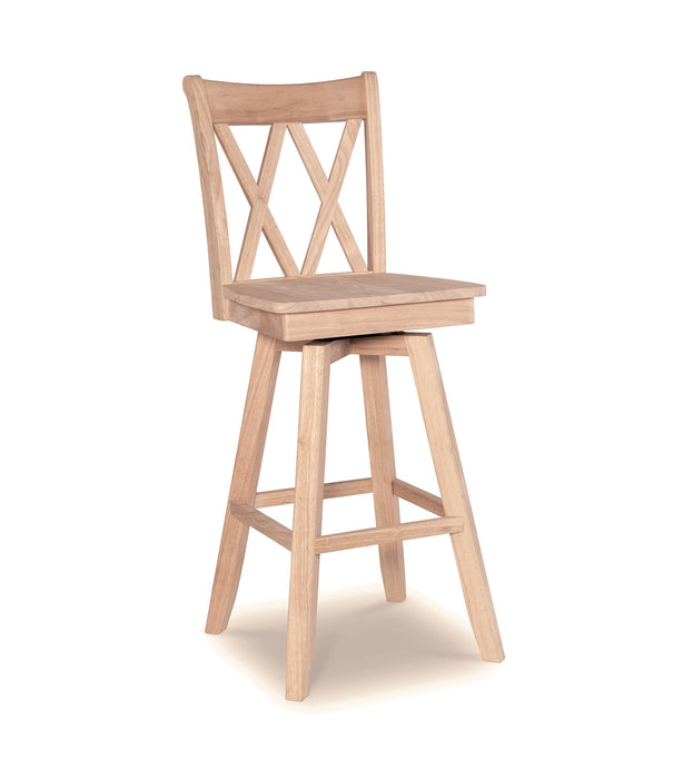 Stools 30'' Double XX Back Swivel Bar Stool