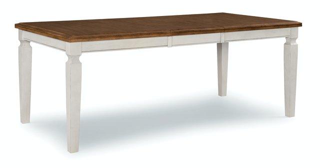 Vista Extension Table In Hickory & Shell