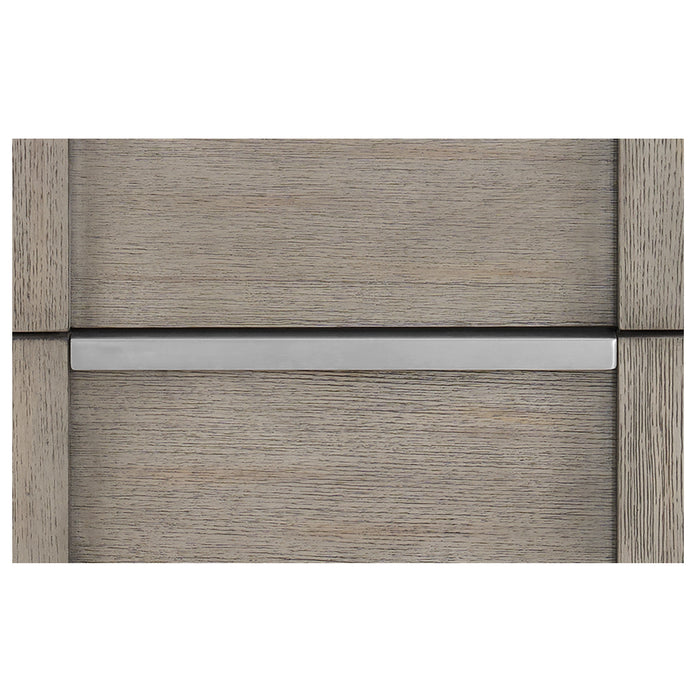 Kelis 3-Drawer Nightstand with USB in Grey