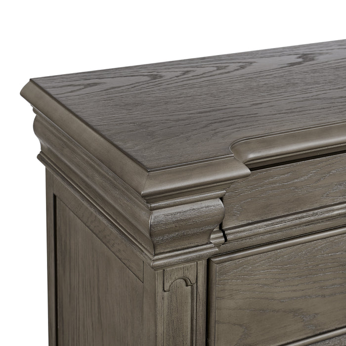 Kings Court 1 Door and 7-Drawer Chest in Grey