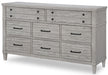 Legacy Classic Belhaven 8 Drawer Dresser in Weathered Plank image
