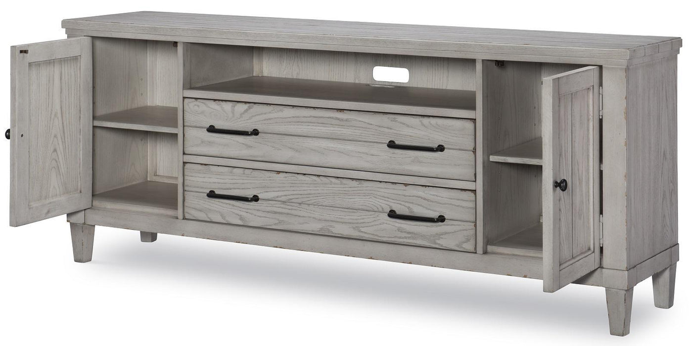 Legacy Classic Belhaven Entertainment Console in Weathered Plank