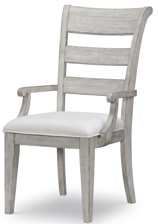 Legacy Classic Belhaven Ladder Back Arm Chair in Weathered Plank (Set of 2) image