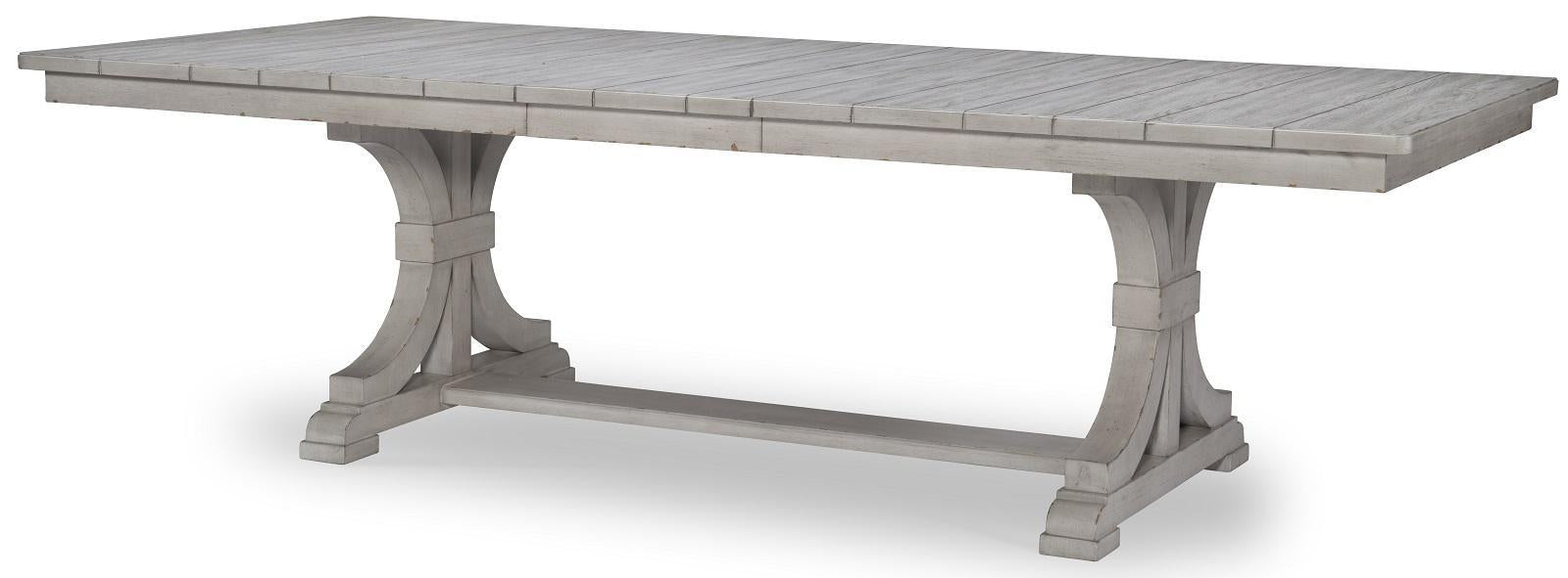 Legacy Classic Belhaven Trestle Table in Weathered Plank