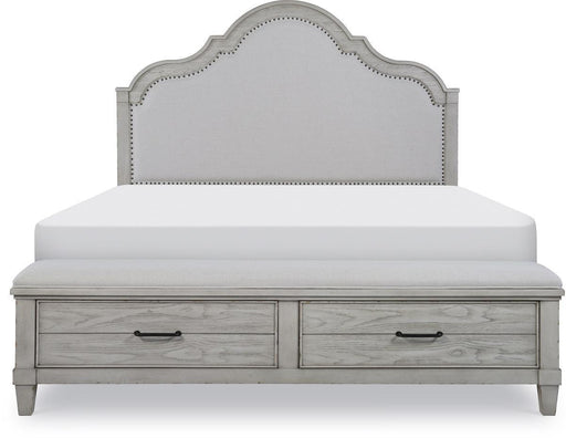 Legacy Classic Belhaven Upholstered King Storage Bed in Weathered Plank image