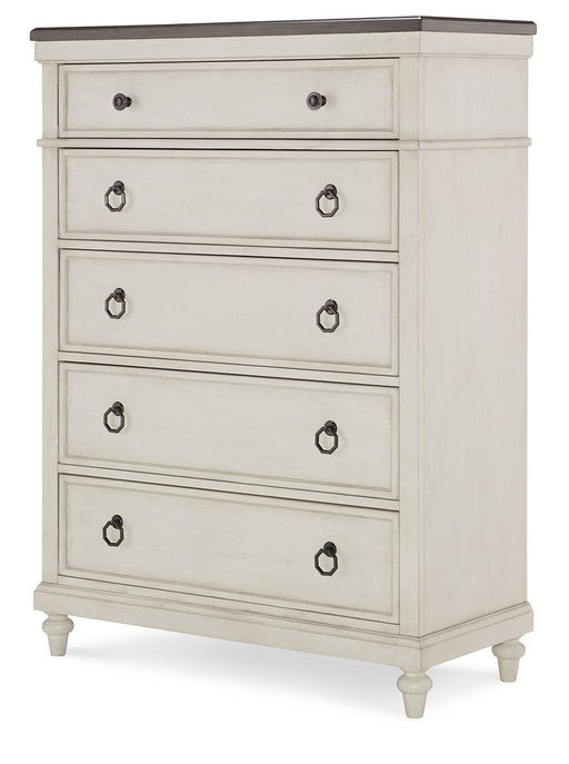 Legacy Classic Brookhaven 5 Drawer Chest in Vintage Linen/ Rustic Dark Elm image
