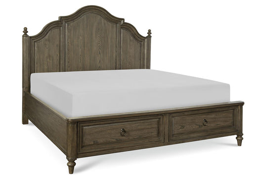 Legacy Classic Brookhaven King Panel with Storage Bed in Rustic Dark Elm image