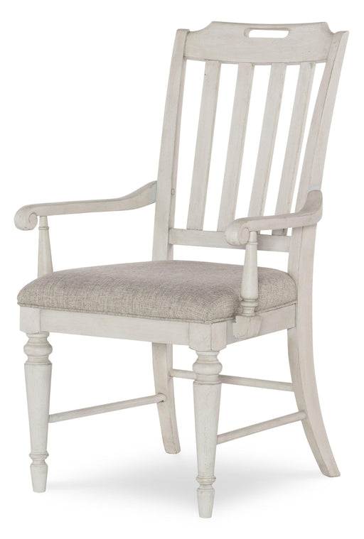 Legacy Classic Brookhaven Slat Back Arm Chair in Vintage Linen (Set of 2) image