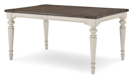 Legacy Classic Brookhaven Leg Dining Table in Vintage Linen/ Rustic Dark Elm image