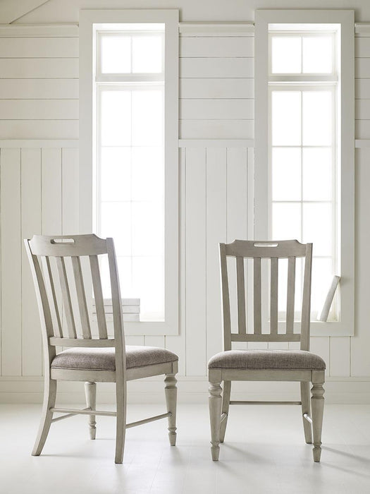 Legacy Classic Brookhaven Slat Back Side Chair in Vintage Linen (Set of 2)