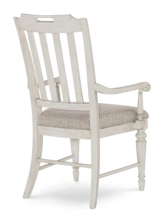Legacy Classic Brookhaven Slat Back Arm Chair in Vintage Linen (Set of 2)