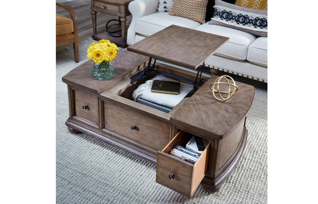 Legacy Classic Camden Heights Cocktail Table with Lift Top Storage in Chestnut