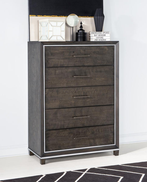 Legacy Classic Counter Point Drawer Chest in Satin Smoke