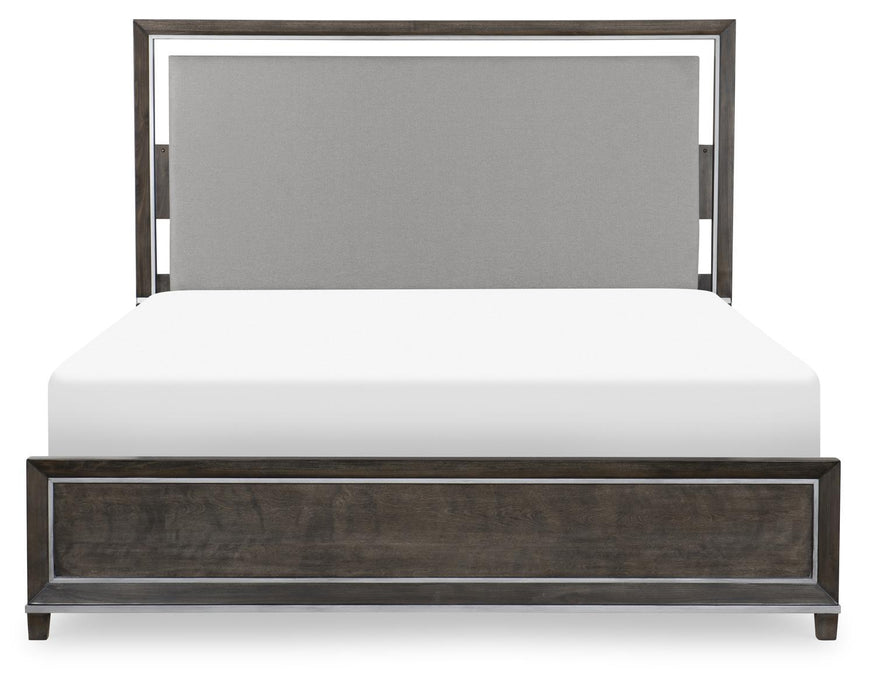 Legacy Classic Counter Point Panel California King Bed in Satin Smoke