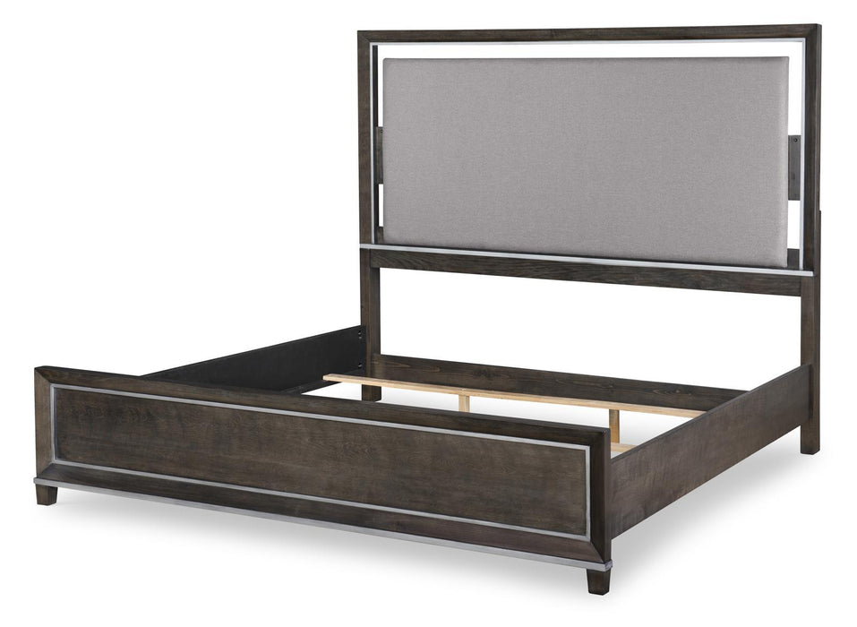 Legacy Classic Counter Point Panel King Bed in Satin SmokeK