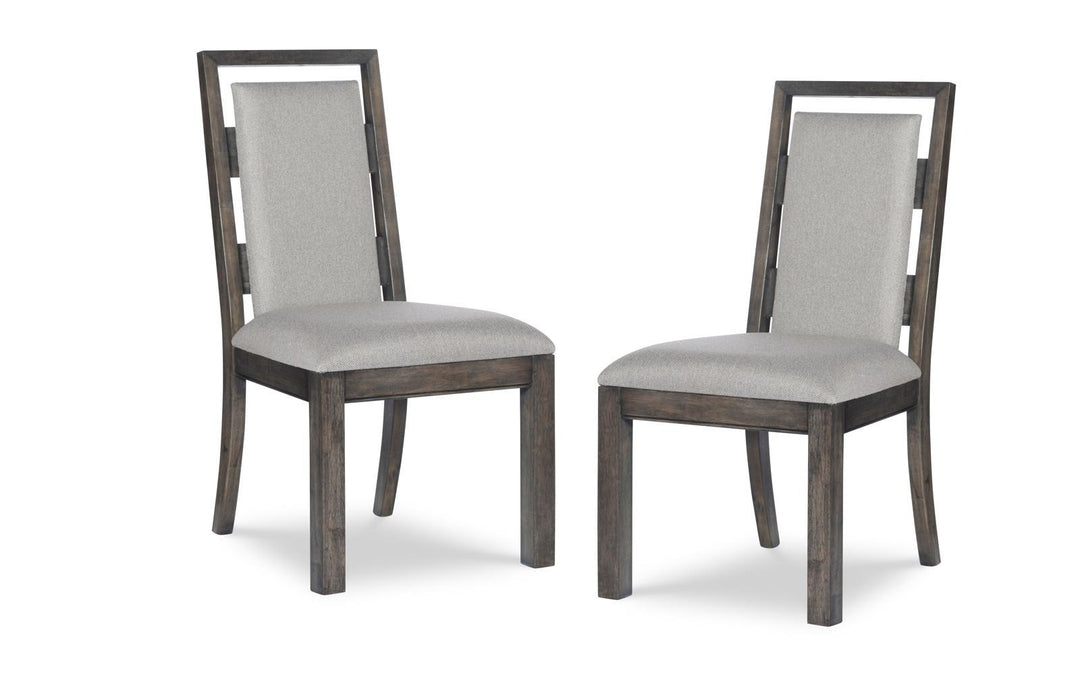 Legacy Classic Counter Point Upholstered Side Chair in Satin Smoke