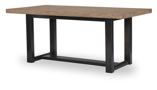 Legacy Classic Duo Trestle Dining Table in Black Bean/Light Latte image