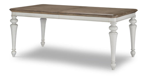 Legacy Classic Farmdale Rectangular Leg Table in Taupe/White image